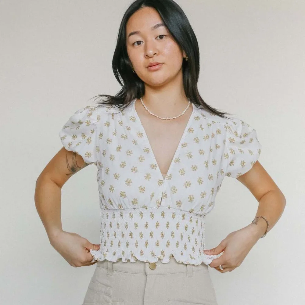 Faithfull the Brand Alba Top in Cairo Floral (M)